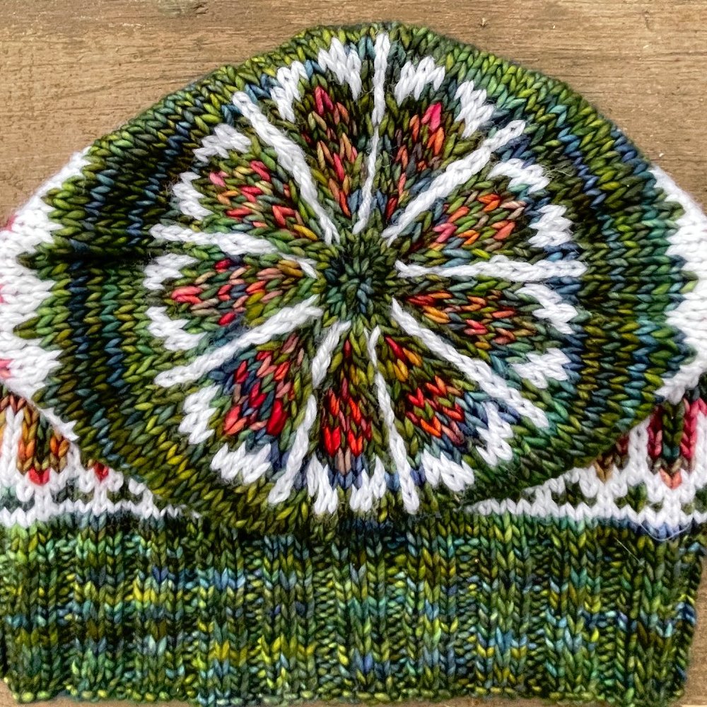 Fair Isle Merino Wool Beanie